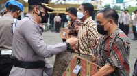 Delapan Personel Polrestra Sukabumi Purnabakti