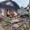 rumah ambruk milik Saham di Kampung Ciaripin
