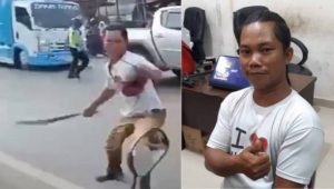 Pria Kejar Polisi Pakai Celurit, Tak Terima Anak Ditilang