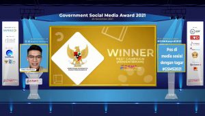 Kemenko Perekonomian Raih Penghargaan Best Campaign dalam Government Social Media Award 2021
