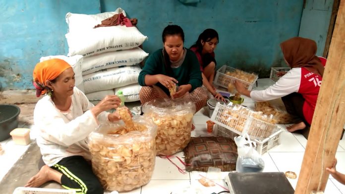 Kegiatan usaha eks para PMI Cianjur.