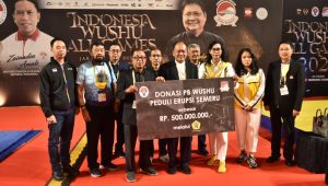PB Wushu Indonesia Peduli Korban Bencana Gunung Semeru