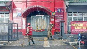 Lapas Sukabumi Dihujani Cairan Disinfektan Herbal
