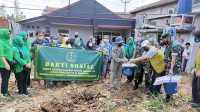 Ketua Persit KCK Cabang XVII Kodim 0607 Salurkan Bantuan