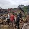 pohon tumbang di ruas Jalan Raya Panggeleseran