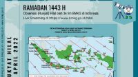 BMKG Amati Hilal Penentuan Awal Ramadan pada 1 April, Begini Caranya