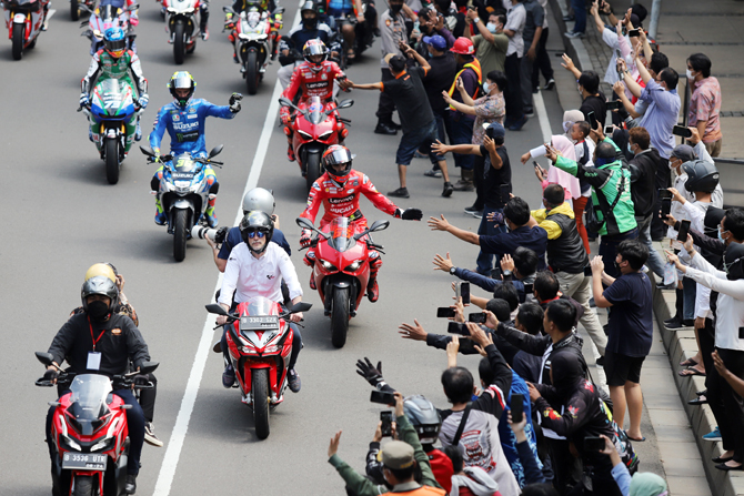 Sejumlah pembalap MotoGP