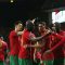 Pemain Portugal merayakan gol