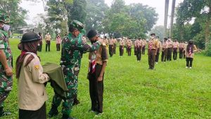 Koramil 0607-05 Kecamatan Sukabumi Gembleng Pramuka