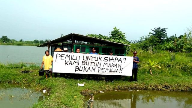 aksi protes petani terkait pemilu