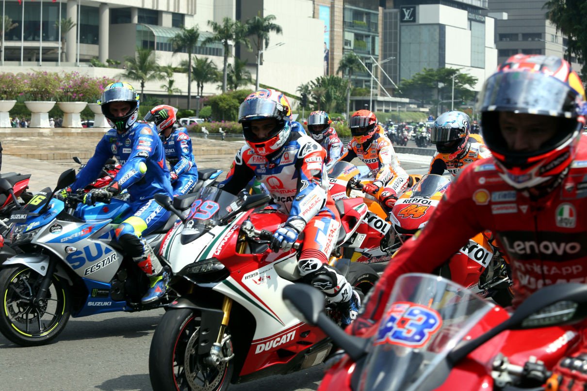 Sejumlah pembalap MotoGP