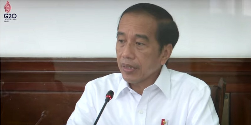 Presiden Jokowi saat menegaskan Pemilu