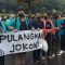 Ratusan mahasiswa dari Badan Eksekutif Mahasiswa Seluruh