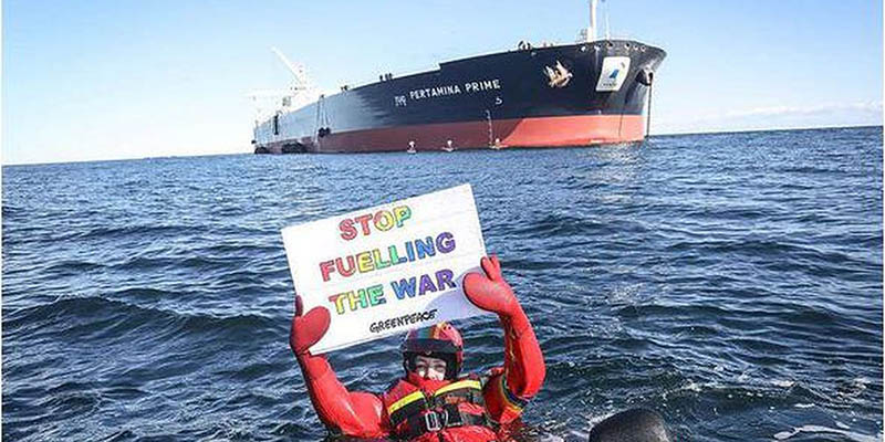 Aksi aktivis Greenpeace