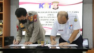 Tingkatkan Keamanan Aset, PT KAI Daop 1 Jakarta Tandatangani Perjanjian Kerjasama dengan Polda Banten