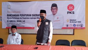 Abdul Muiz Sosialisasikan Raperda Lingkungan Hidup di Cidahu