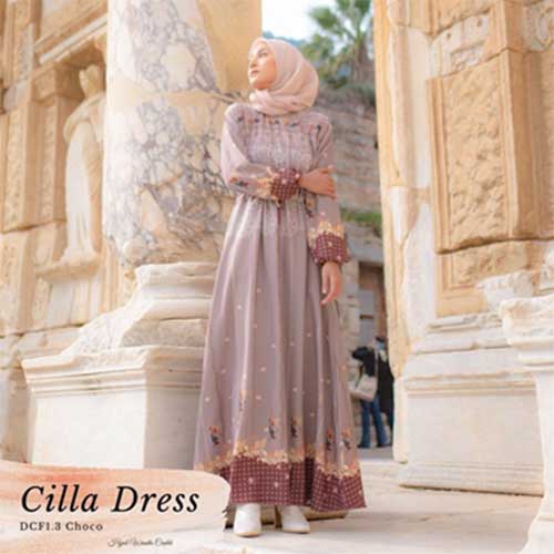 Hijab Wanita Cantik cilla Dress
