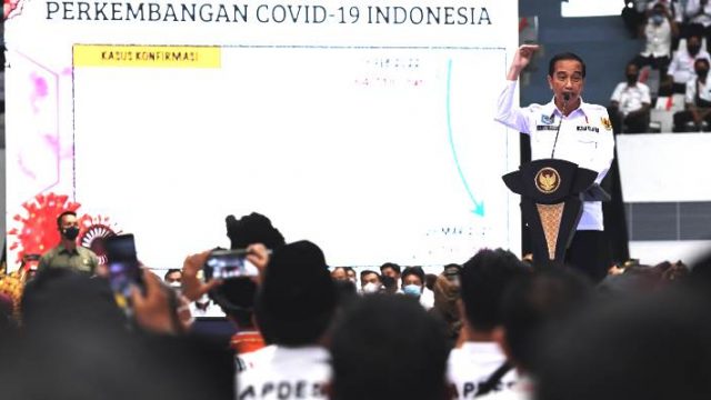 Presiden Jokowi dalam Silatnas Apdesi