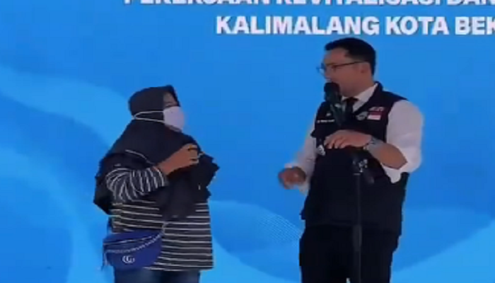 Ridwan Kamil Resmikan Revitalisasi Sungai Kalimalang