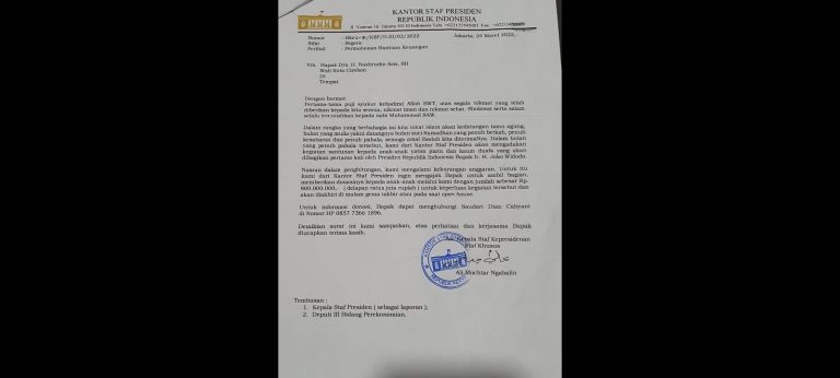 Sekretariat Presiden (KSP) Ali Mochtar Ngabalin.