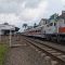 Suasana Station Sukabumi saat Kereta Api (KA) Pangrango Sukabumi-Bogor