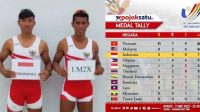 Atlet dayung Kakan Rusman dan Ardi Isadi peraih medali emas