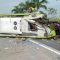 Bus yang kecelakaan di Tol Sumo