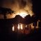 Tiga rumah di Kampung Mangunjaya RT 03/03, Desa Wangunjaya, Kecamatan Bantargadung, Kabupaten Sukabumi, hangus terbakar