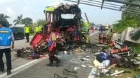 Kecelakaan bus pariwisata di Jalan Tol Surabaya-Mojokerto