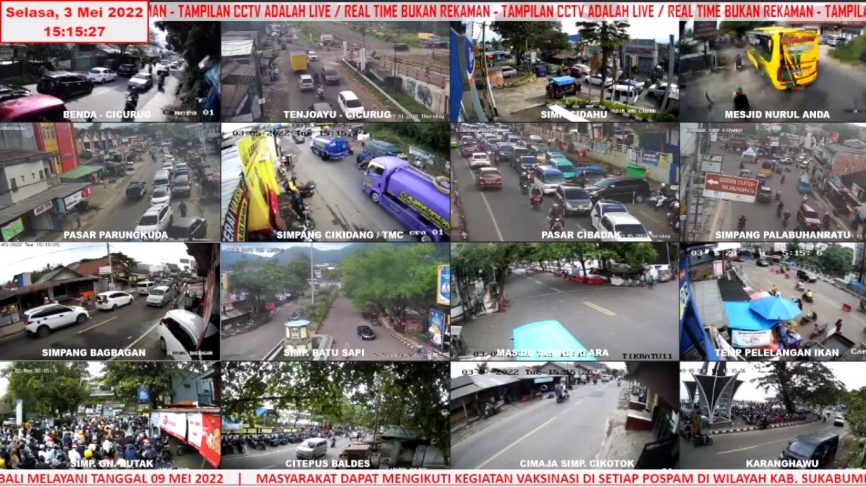 Berdasarkan pantaun dari CCTV milik Polres Sukabumi