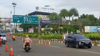 Kondisi lalu lintas di Simpang Gadog, Ciawi Kabupaten Bogor