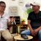 Hazairin Sitepu atau Bang HS berbincang