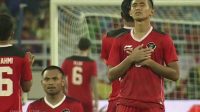 Para pemain Timnas Indonesia saat berdoa jelang kemenangan atas Malaysia