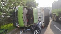 Kondisi kecelakaan lalu lintas di Jalan Raya Lingkar Selatan