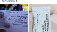 tiket masuk kawasan objek wisata pantai Ujung Genteng, yang berlokasi di Kecamatan Ciracap, Kabupaten Sukabumi