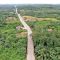 Jalan poros di Sepaku, Kalimantan Timur,