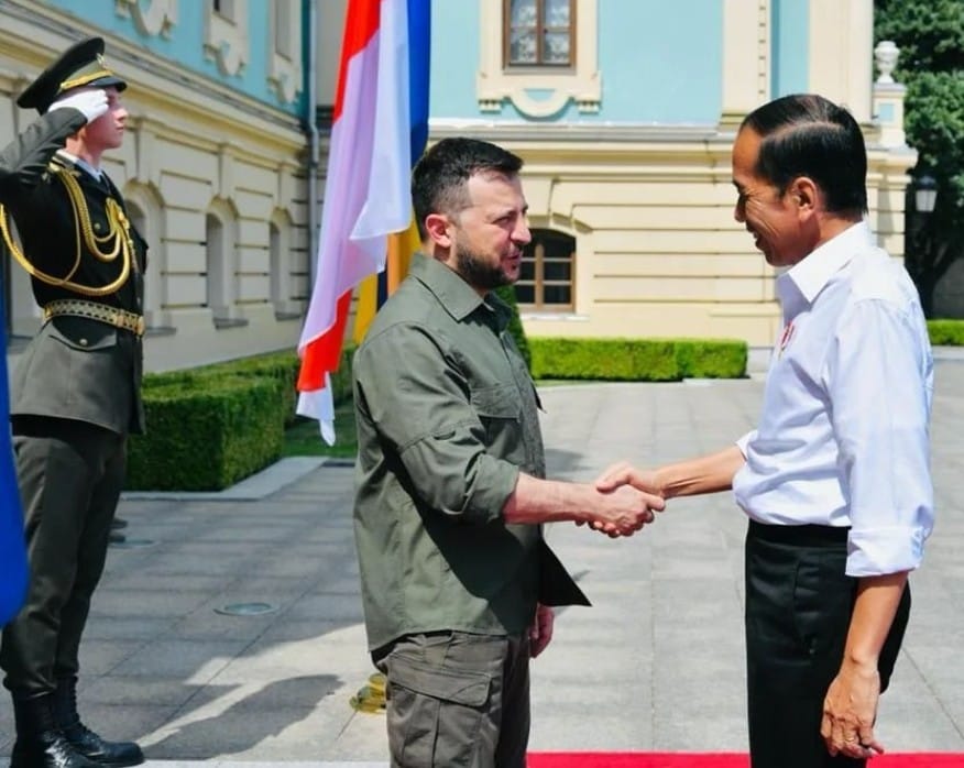 Joko Widodo disambut Presiden