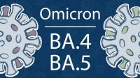 Ilustrasi subvarian Omicron BA.4 dan