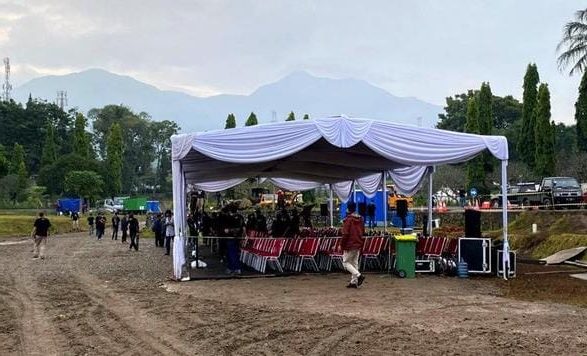 Kondisi lokasi tempat pemakaman eril di  di Kecamatan Cimaung,