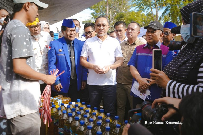 Menteri Perdagangan, Zulkifli Hasan meninjau ketersediaan