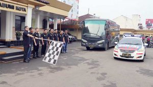 Polres Sukabumi Kota Lepas Kontingen Badminton Kapolda Cup III