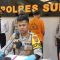 Kapolres Sukabumi AKBP Dedy Darmawansyah didampingi Kasat Reskrim AKP I Putu Asti