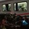 Warga saat mengevakuasi mobil yang tertabrak Kereta Api