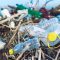 Sampah plastik di perairan laut