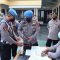 Sejumlah personel Polres Sukabumi Kota saat dilakukan pengecekan Senpi