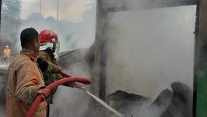 Bengkel Motor Gunungpuyuh Kota Sukabumi Hangus Terbakar, Puntung Rokok Jadi Penyebabnya