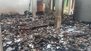Kondisi Pondok Pesantren (Ponpes) Al-Islah terbakar di Kampung Cibitung