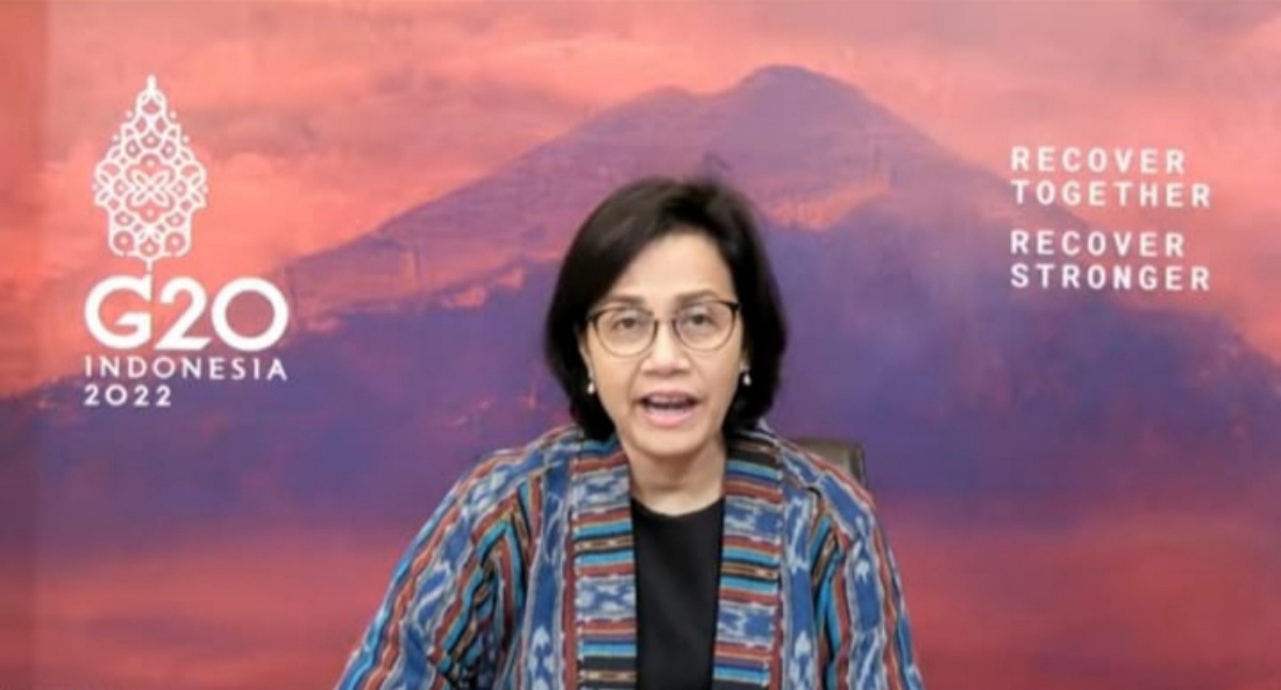 Menteri Keuangan Sri Mulyani pastikan hantaman resesi