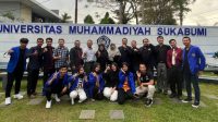 KEREN: Foto bersama mahasiswa Prodi Pendidikan Jasmani Kesehatan dan Rekreasi Fakultas Keguruan dan Ilmu Pendidikan, Universitas Muhammadiyah Sukabumi.