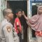 Anggota Polsek Cibeber saat mendatangi kediaman MR